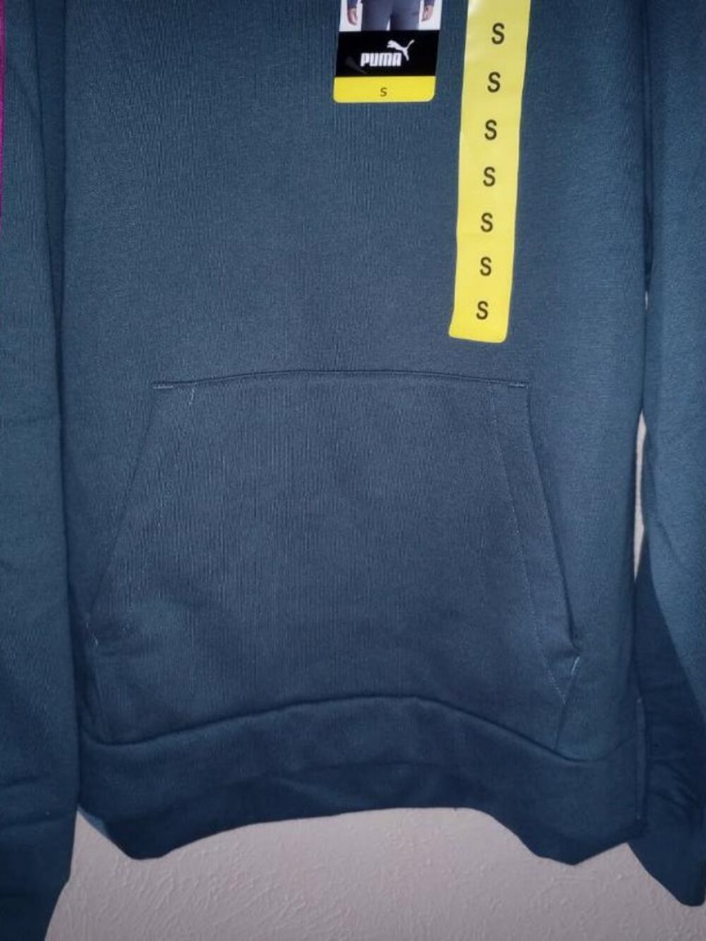 Puma Women's Size Small Blue Fleece Hoodie Pullover Sweatshirt NWT - Picture 4 of 5